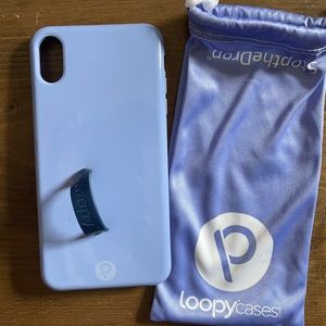 iPhone XS Max Loopy Case - Periwinkle w/Bag